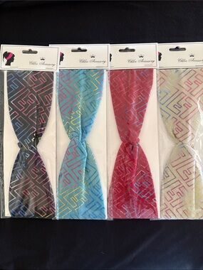 Chloe Accessory Stretch Fashion Headbands - Multicolor Set of 4